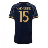 Camisa de Futebol Real Madrid Federico Valverde #15 Equipamento Secundário Mulheres 2023-24 Manga Curta